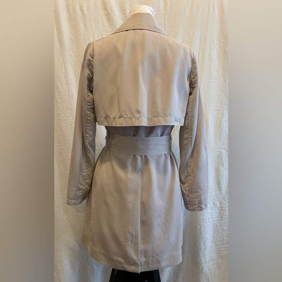 Club Monaco Beige Belted Spring Trench Coat Lightweight Jacket - Picture 5 of 6